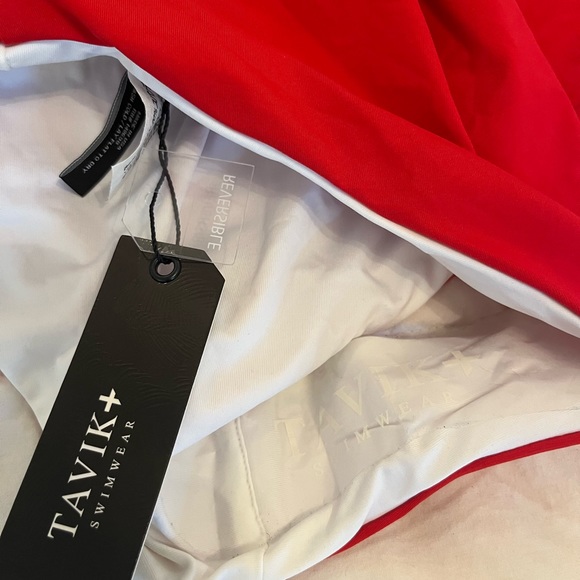 Tavik Chase Reversible Color Block Halter One Piece - red white and blue - Picture 2 of 3